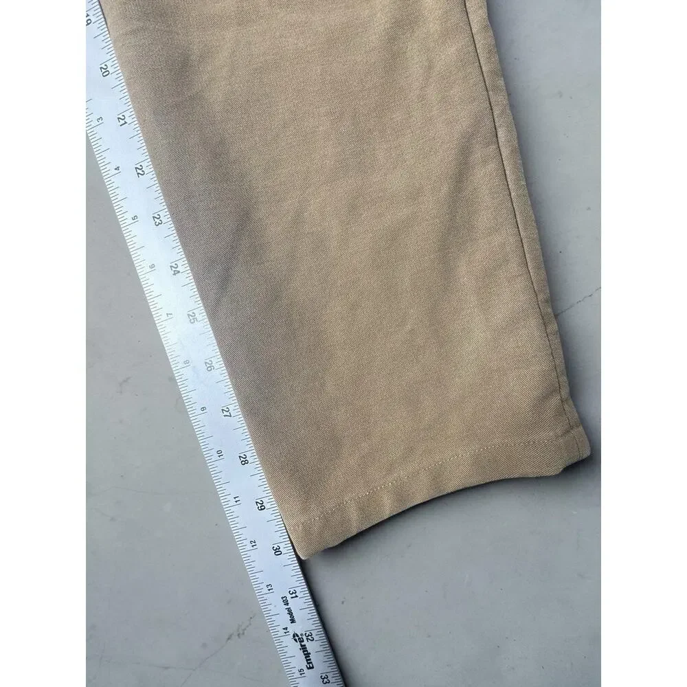 Lululemon ABC Pants Mens 33x30 Slim Fit Khaki Tan Stretch Chino - Picture 2 of 7